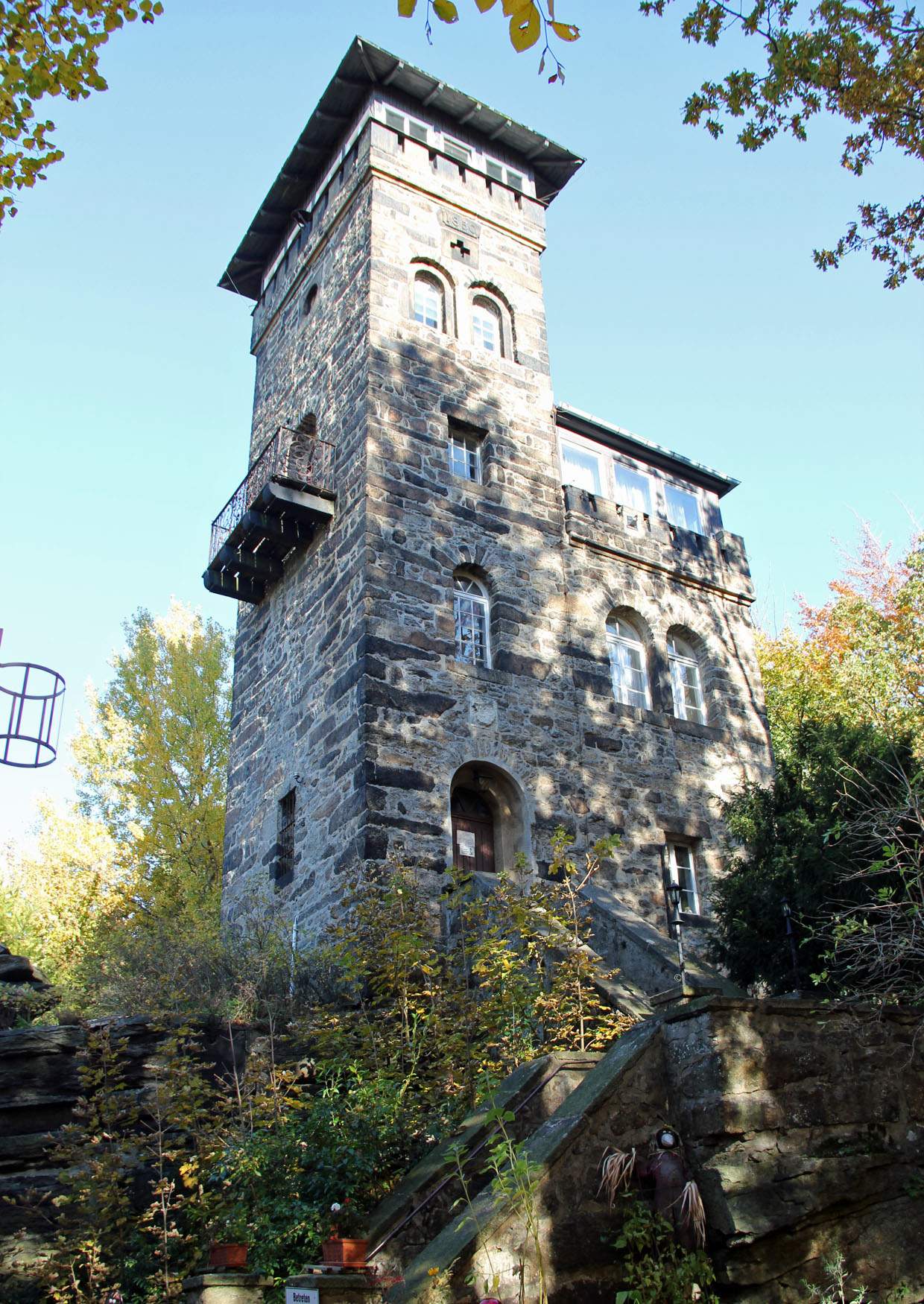 Der Aussichtsturm auf dem Czorneboh