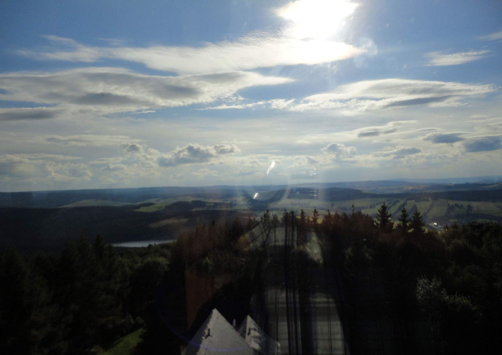 Aussicht vom Bärenstein im Erzgebirge