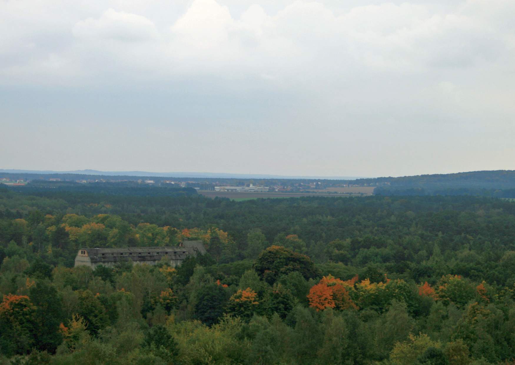 Aussicht vom Turm auf dem Haselberg