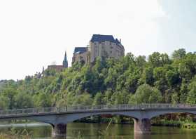 Burg Mildenstein über der Freiberger Mulde