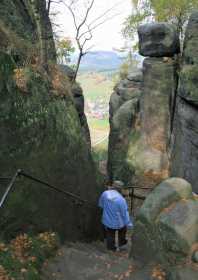 Wanderung Pfaffenstein Abstieg