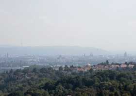 Aussicht am Bismarckturm Cossebaude