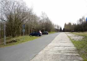 Burgbergaussicht bei Lichtenberg Wanderparkplatz