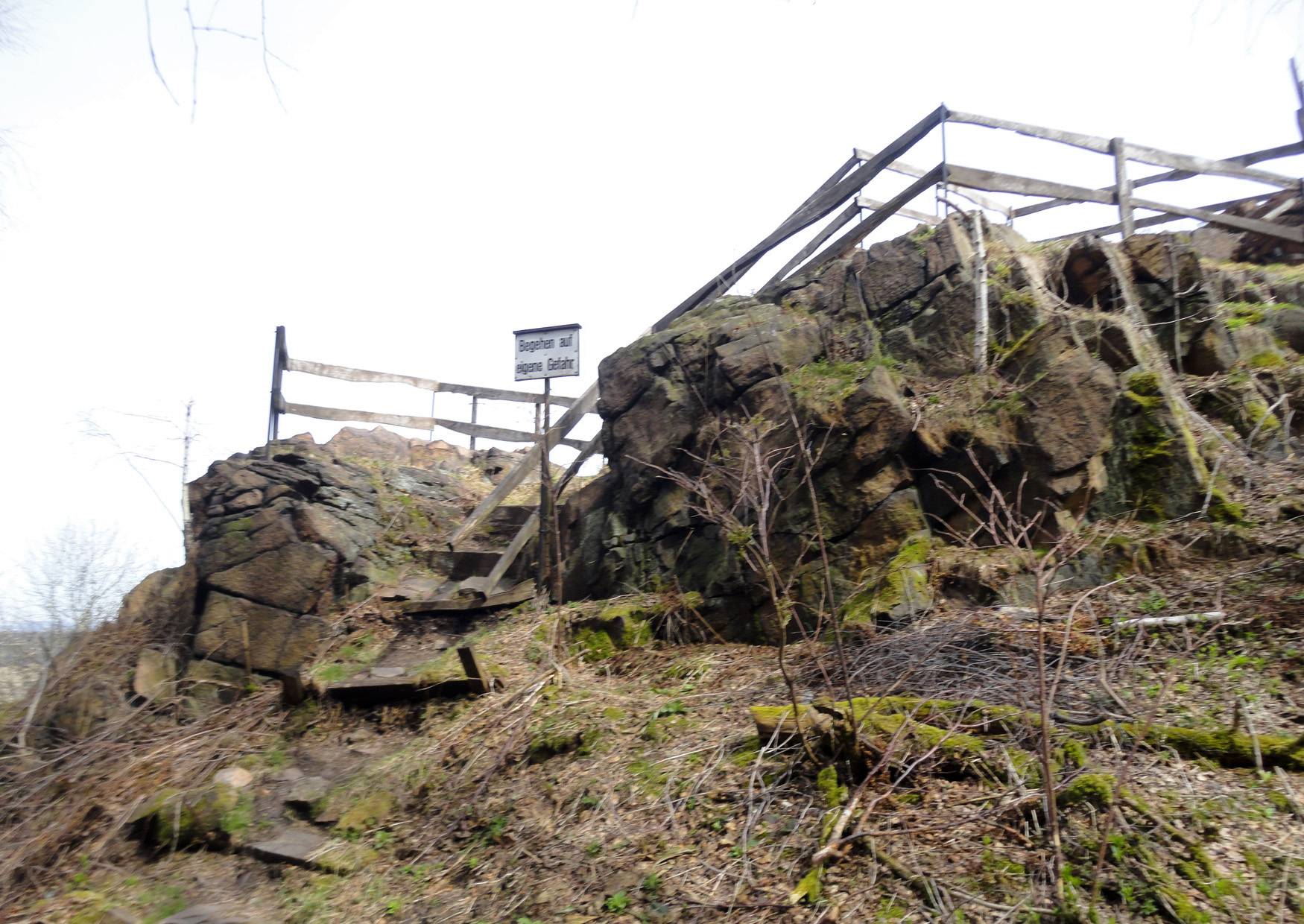 Aussichtspunkt Burgbergaussicht bei Lichtenberg im Erzgebirge