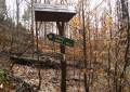 Wanderweg zum Aussichtspunkt im Erzgebirge