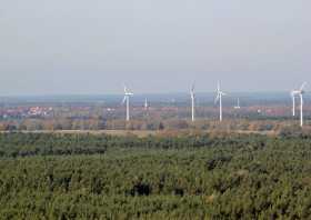 Wasserturm Finsterwalde, Blick von der Förderbrücke F60