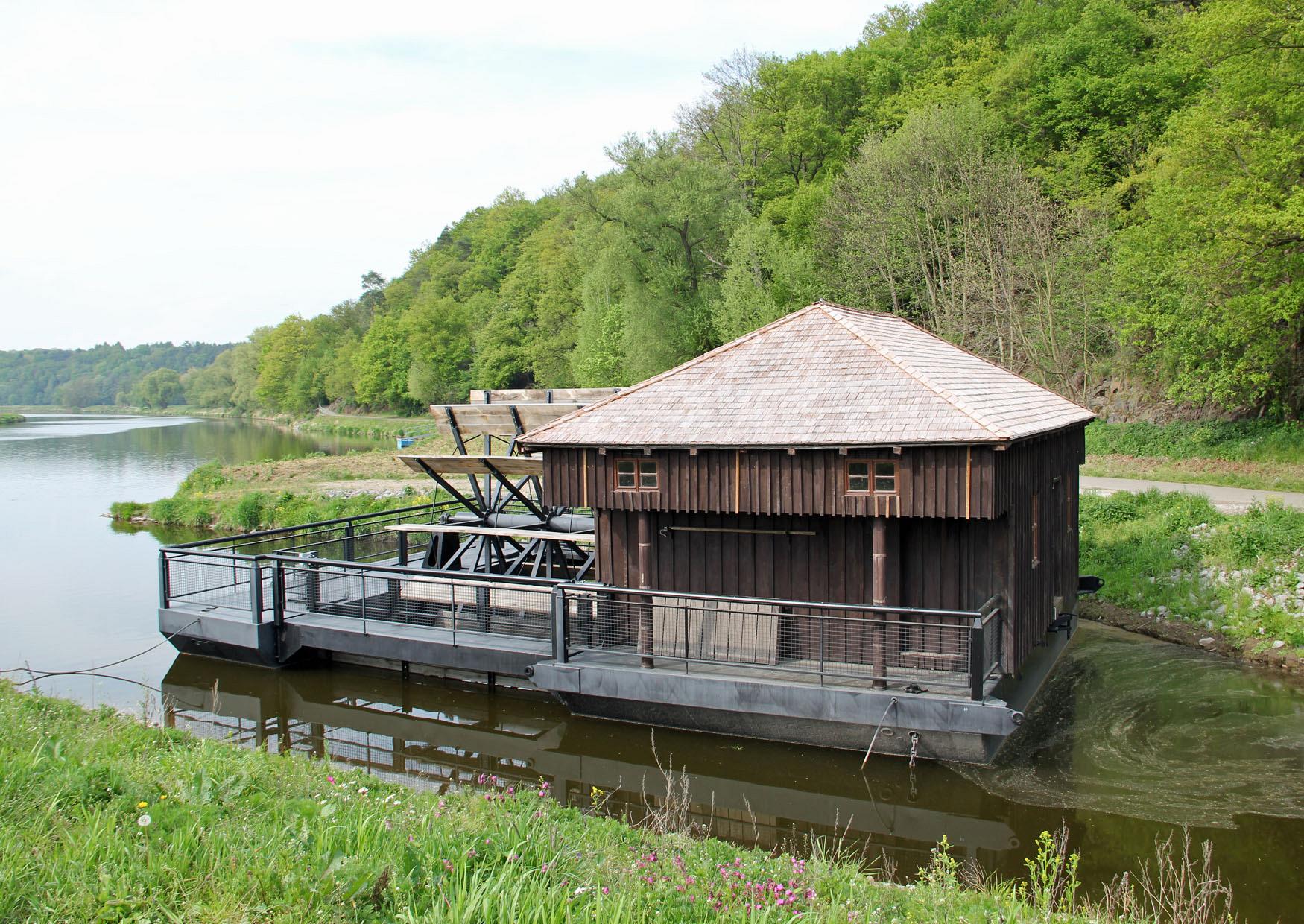 Schiffmühle Höfgen, Grimma in der Mulde